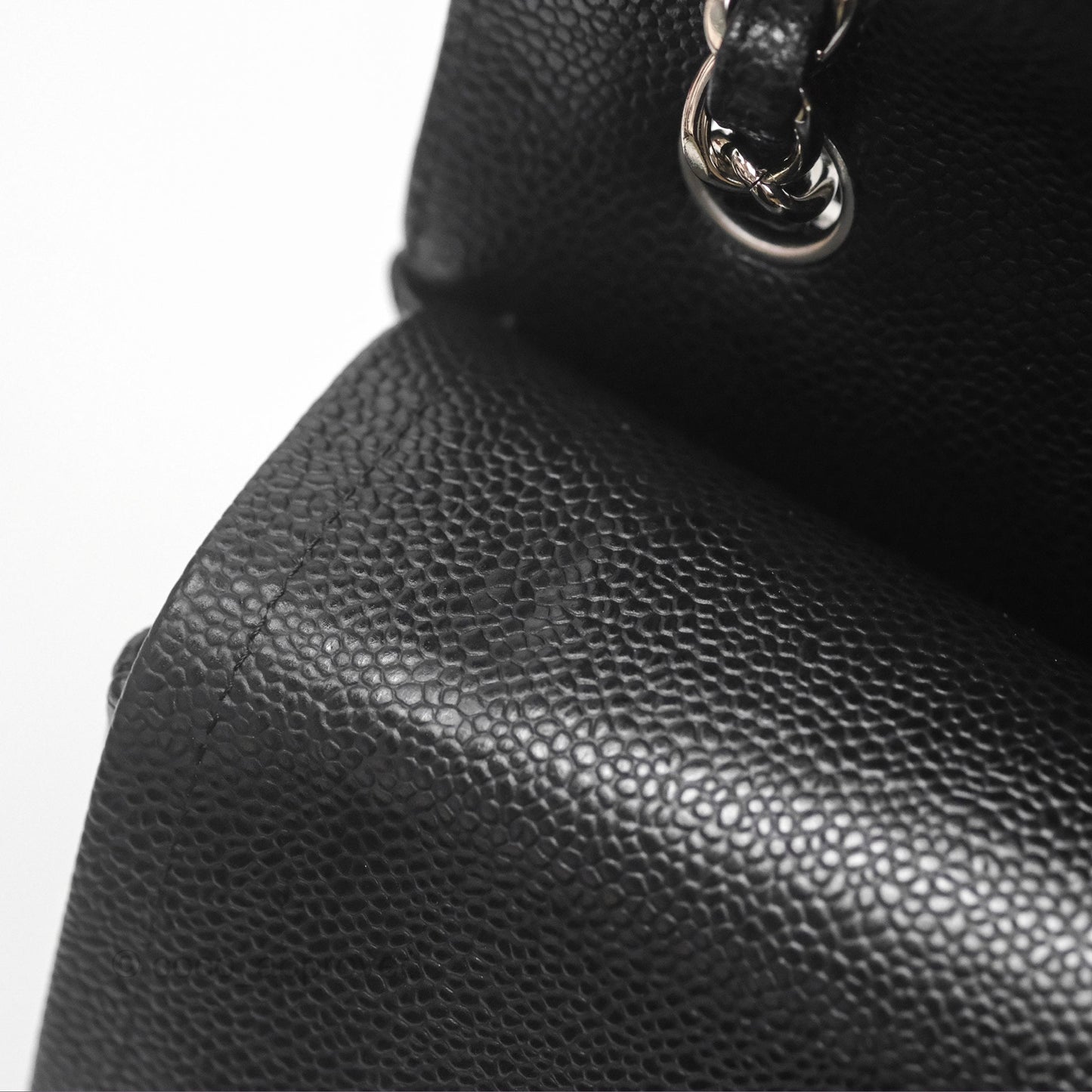 Chanel Jumbo Double Flap Black Caviar Silver Hardware⁣⁣