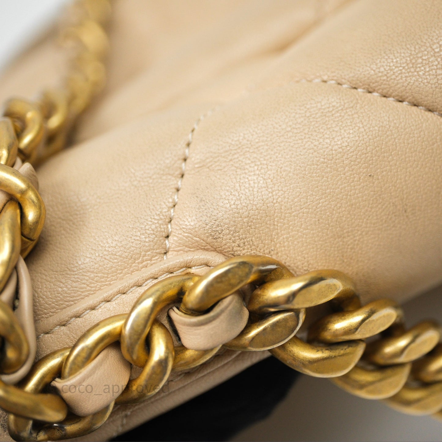 Chanel 19 Small Beige Mixed Hardware