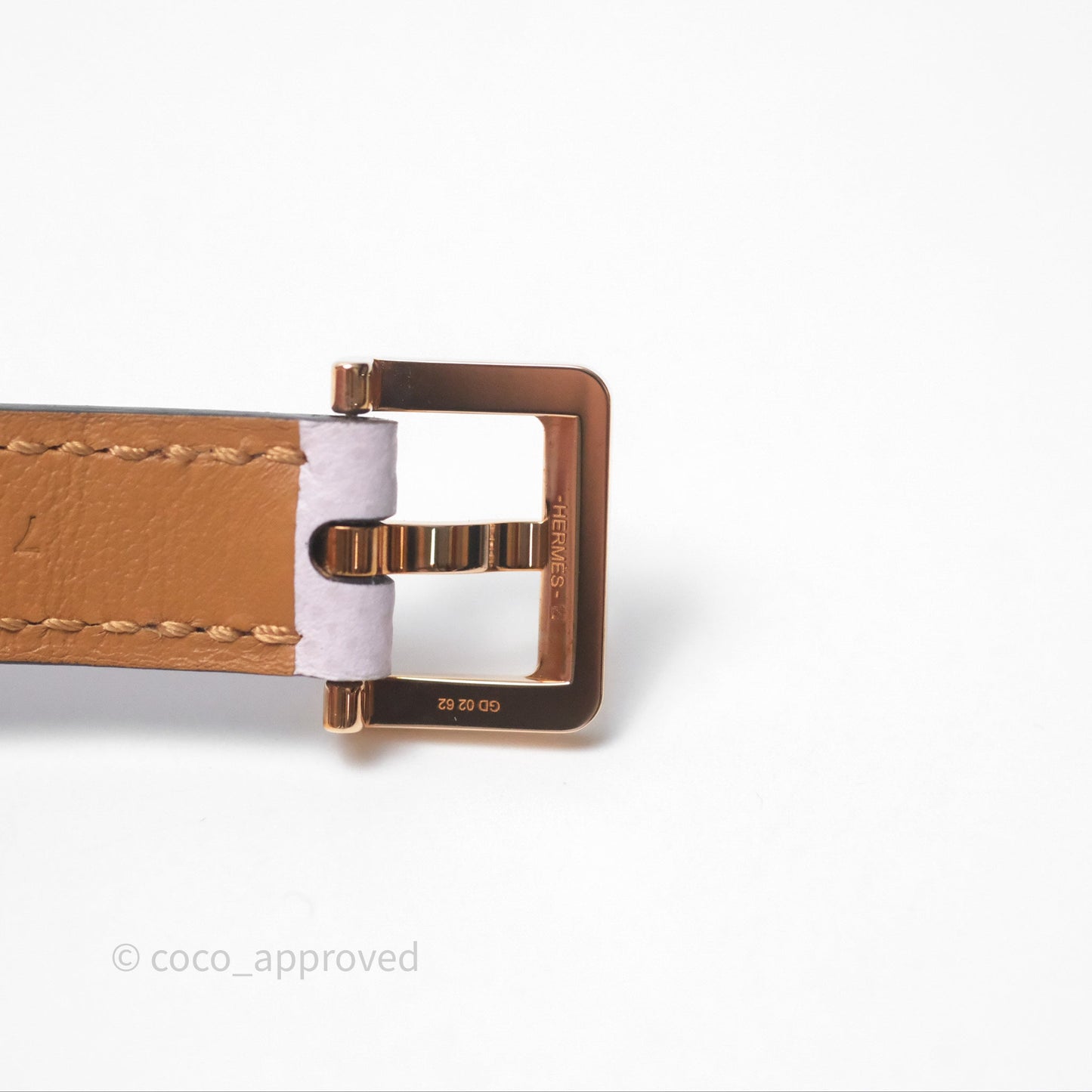 Hermès Pop H 15 Belt Epsom Mauve Pale Rose Gold Hardware