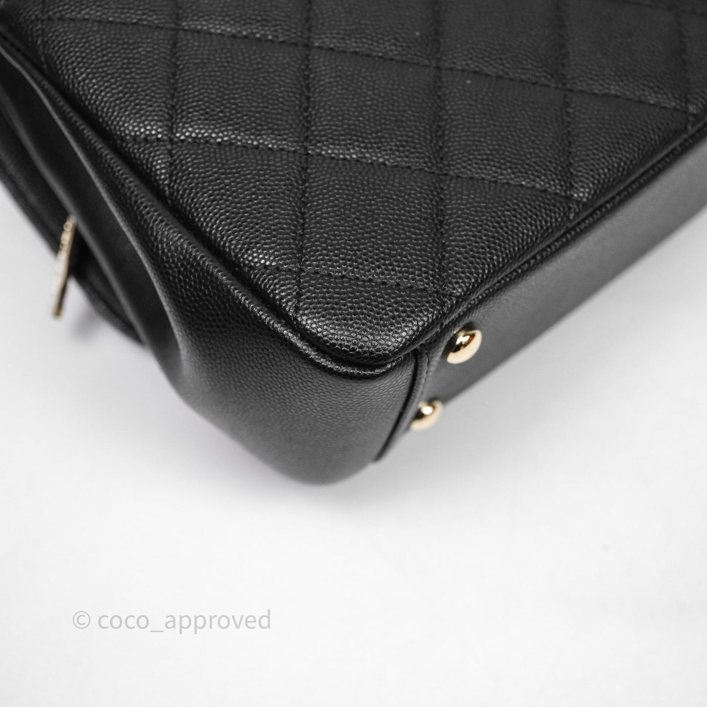 Chanel Quilted Medium Business Affinity Flap Black Caviar Gold Hardware