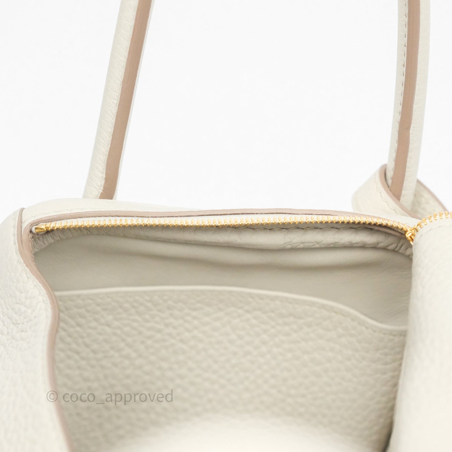 Hermès Lindy 26 Beton 8L Clemence Gold Hardware