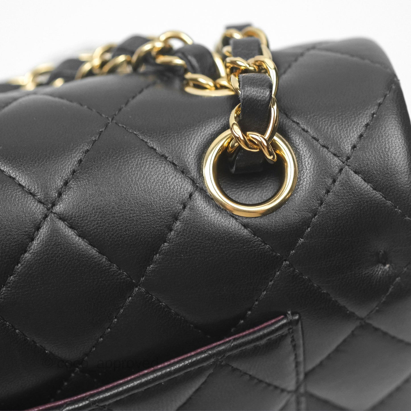 Chanel Small S/M Classic Flap Black Lambskin Gold Hardware
