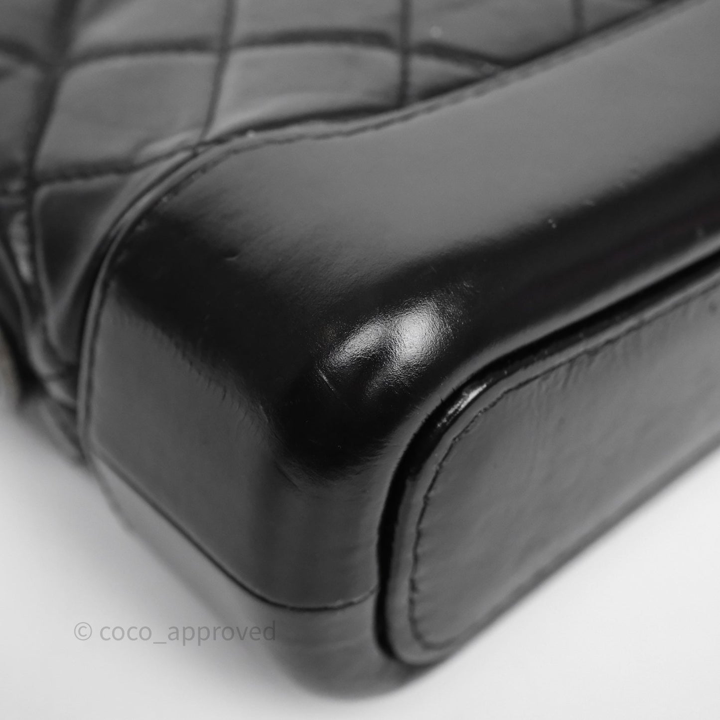 Chanel Small Gabrielle Hobo Quilted Black Aged Calfskin