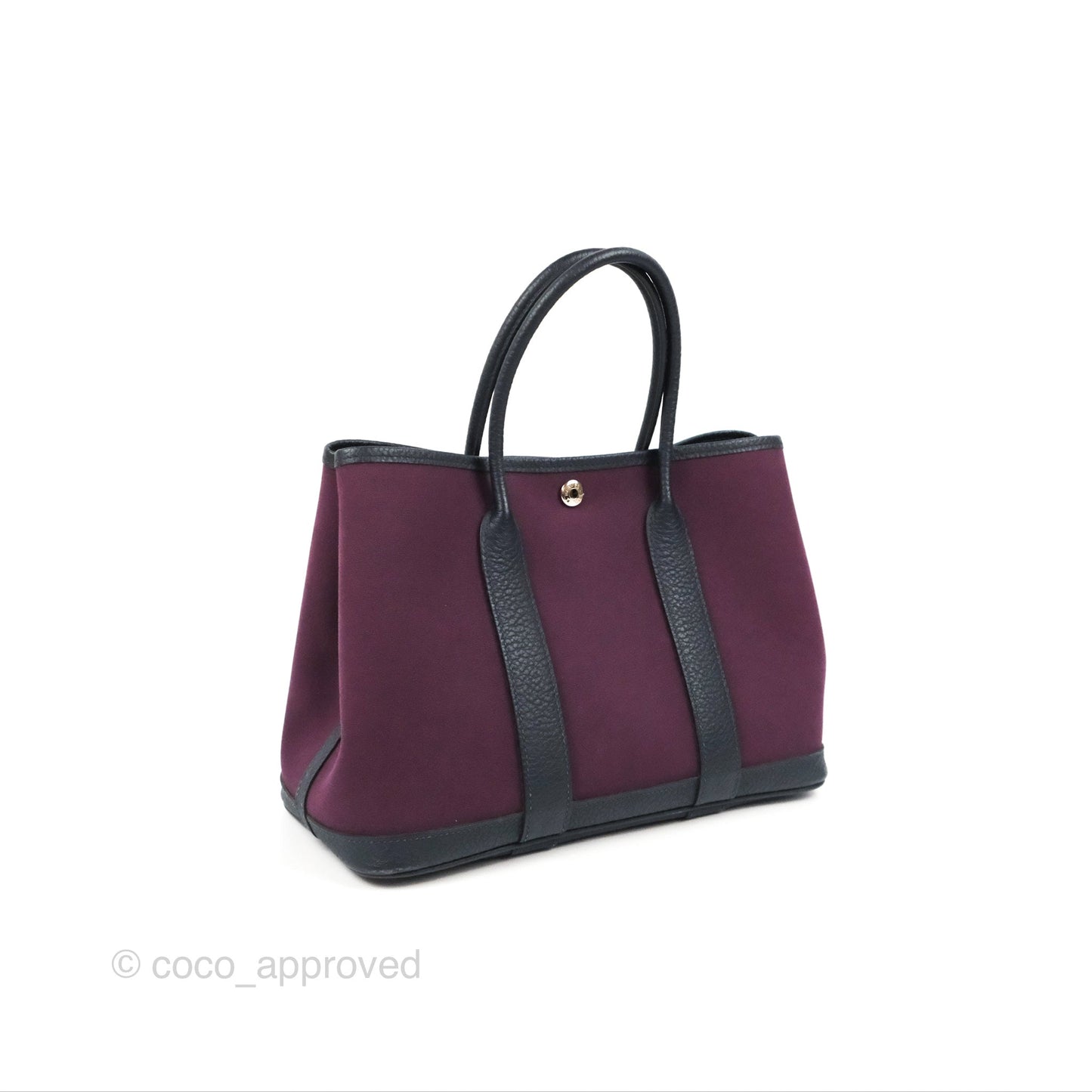 Hermes Garden Party 30 Cassis N5 / Bleu Nuit 2Z Country/Canvas