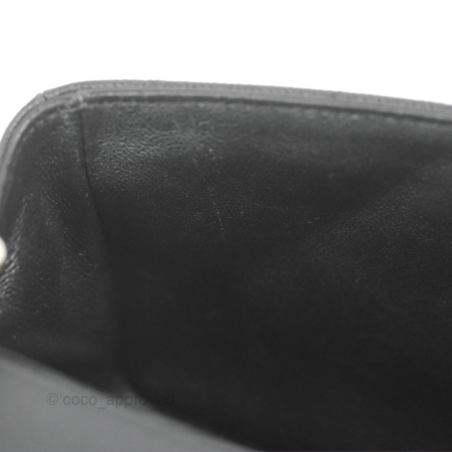 Chanel Quilted Mini Rectangular Flap Black Caviar Silver Hardware