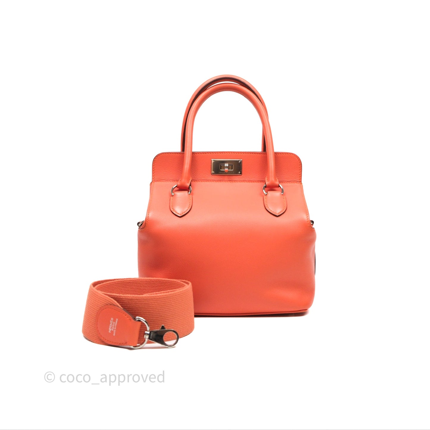 Hermès ToolBox 20 Mangue 9Z Evercolor Palladium Hardware