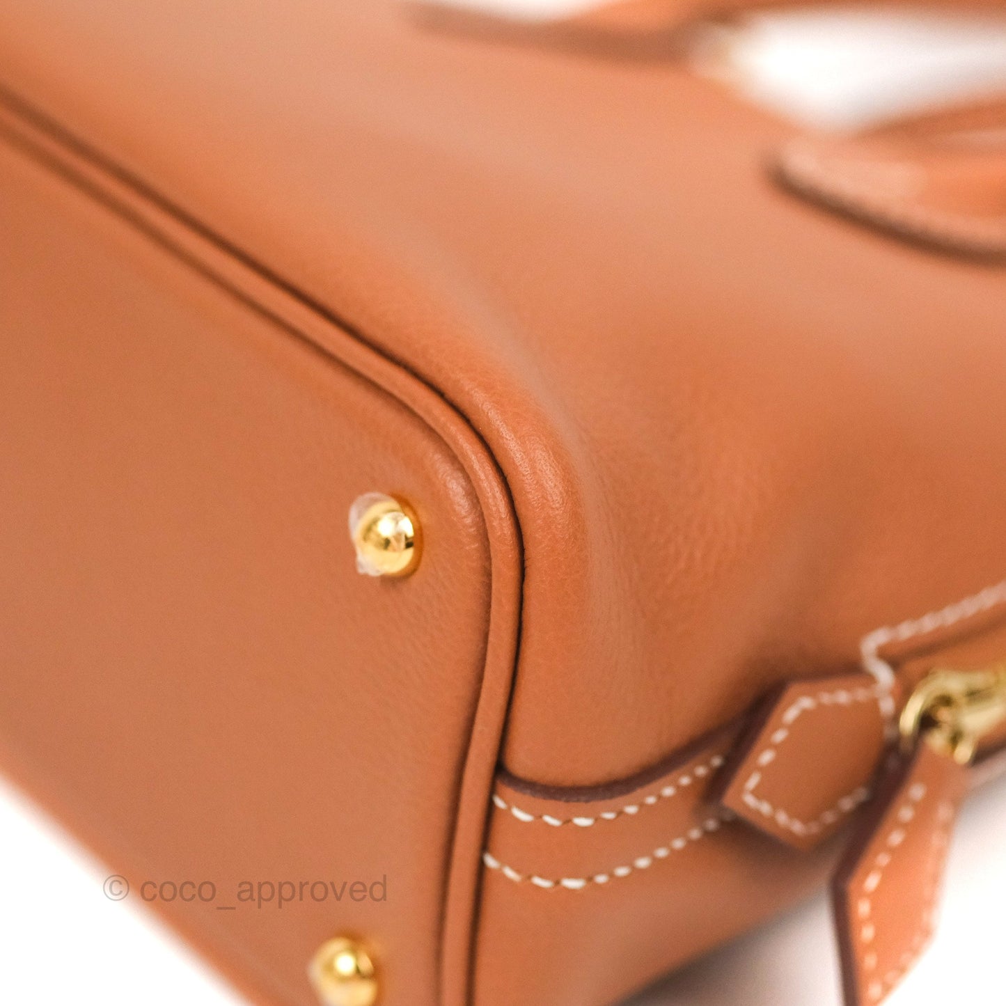 Hermès Bolide Mini 1923 Gold Evercolor Gold Hardware