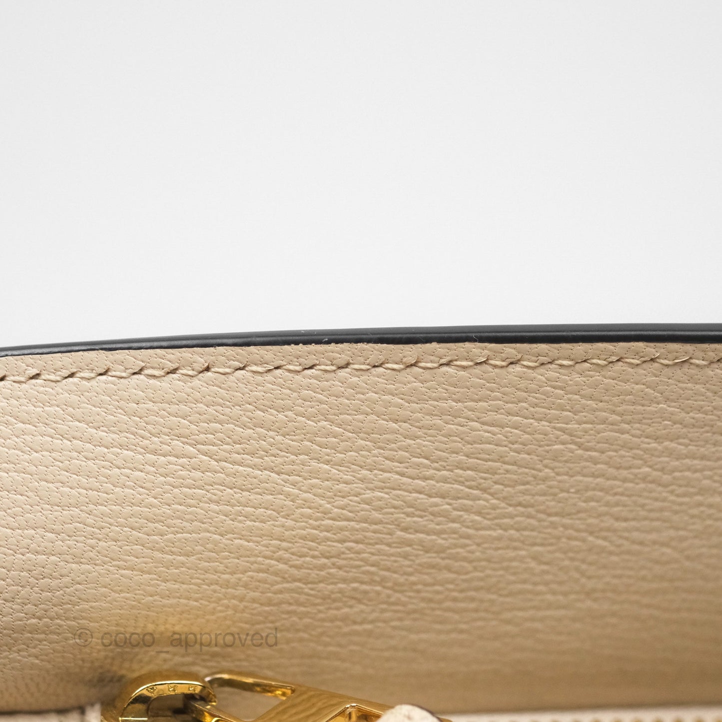 Loewe Small Puzzle Bag Beige Calfskin Gold Hardware
