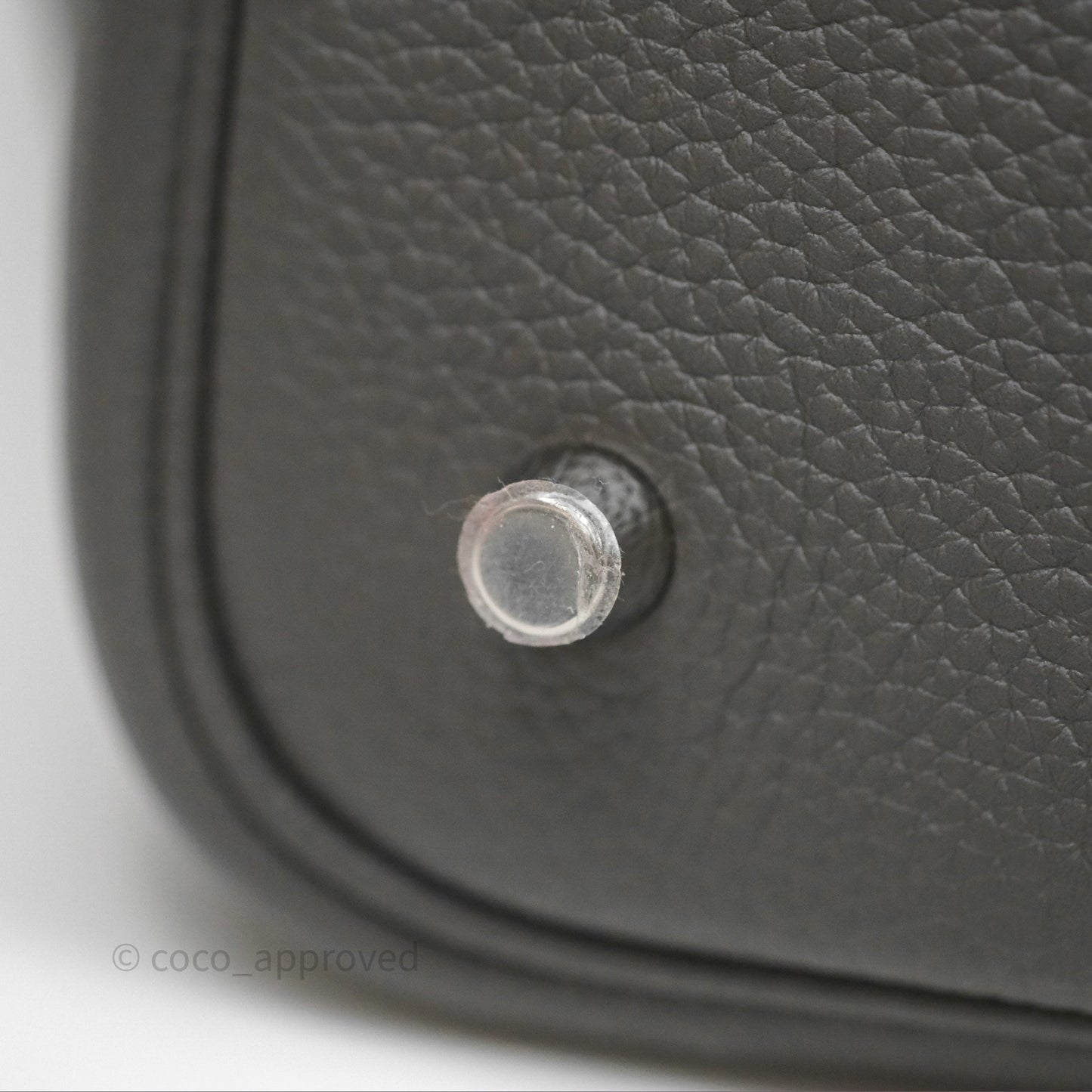 Hermès Picotin 22 Gris Meyer Taurillon Maurice Palladium Hardware