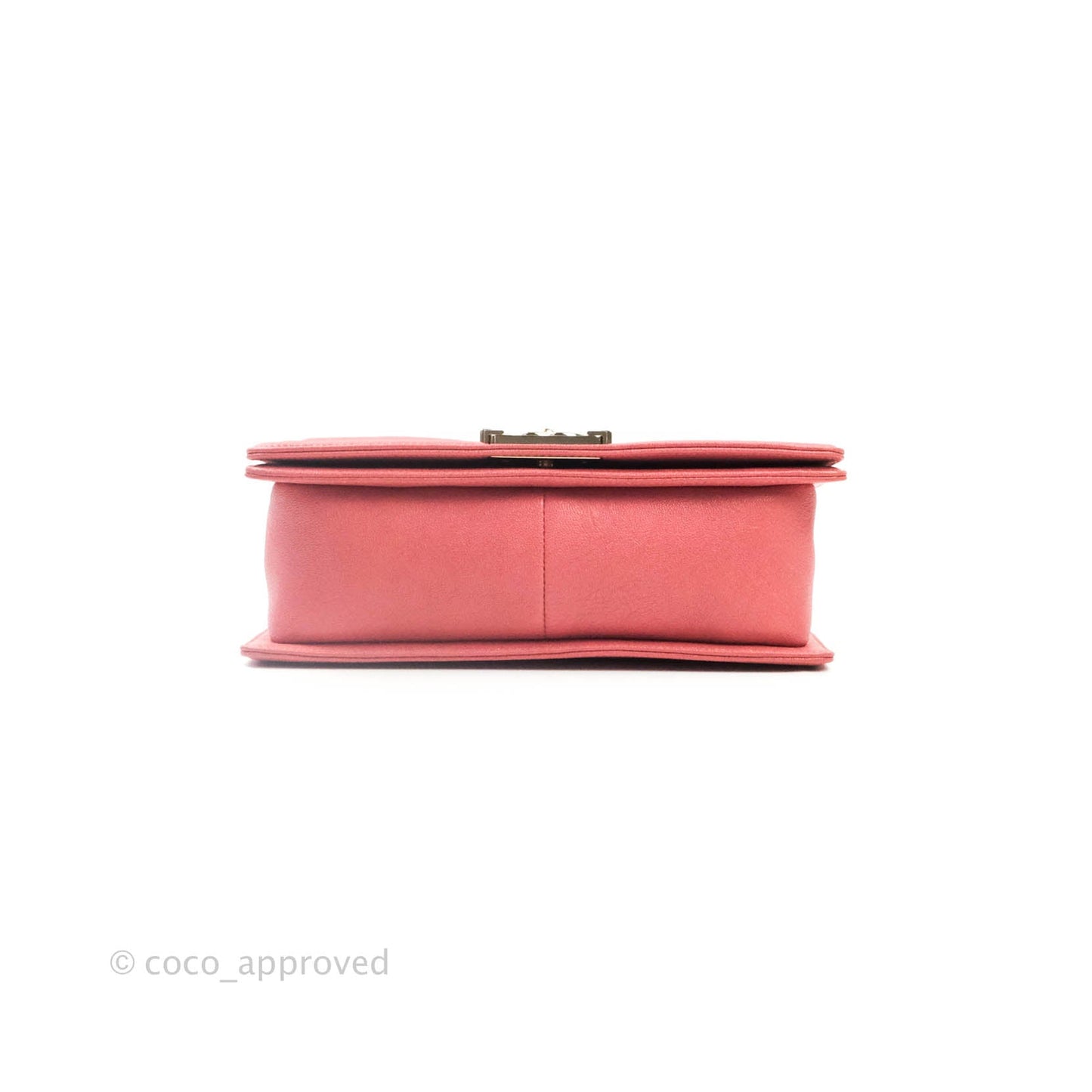 Chanel Boy Chevron Medium Pink Caviar Gold Hardware