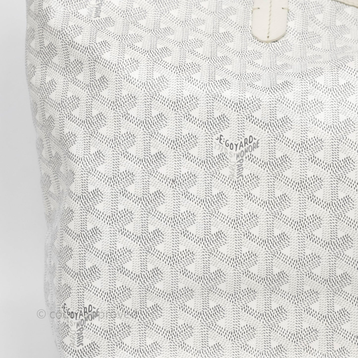 Goyard St Louis Tote PM White