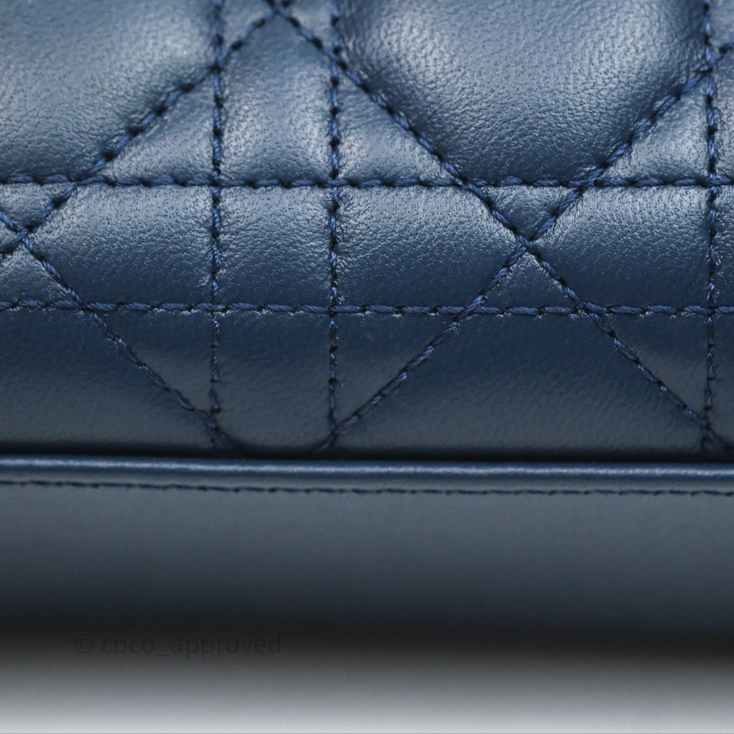 Christian Dior Medium Lady D-Joy Bag Deep Ocean Blue Cannage Lambskin