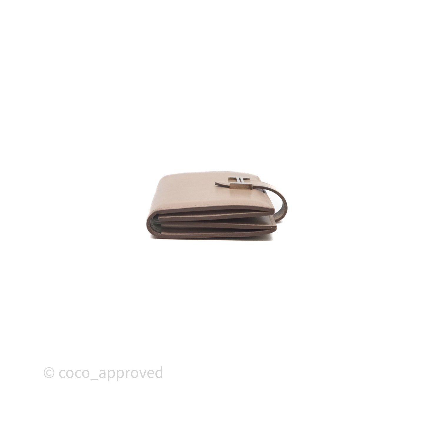 Hermès Bearn Card Holder Taupe 16 Swift Palladium Hardware