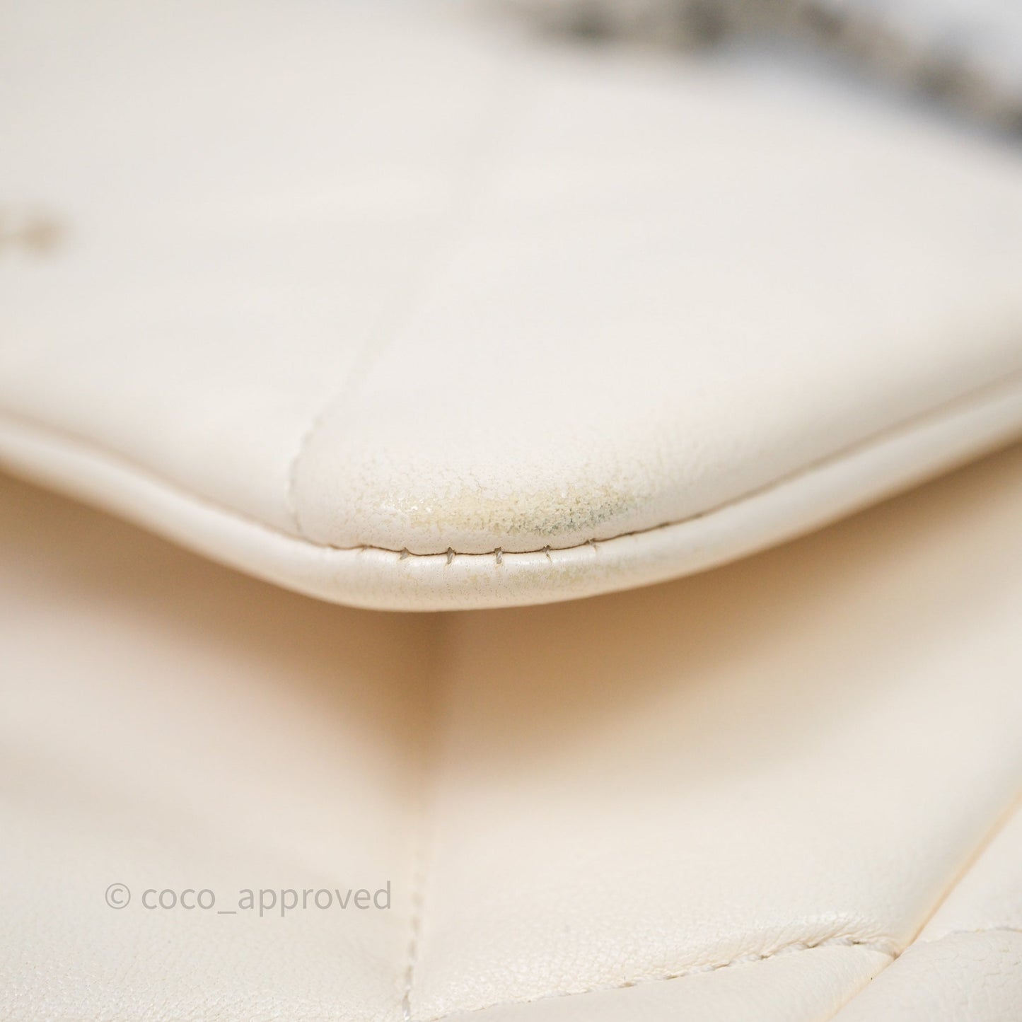Chanel 19 Small Ivory White Mixed Hardware