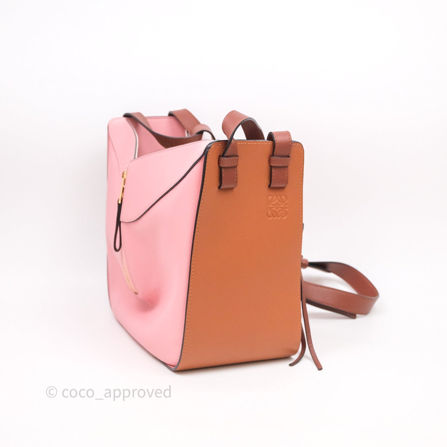 Loewe Small Hammock Shoulder Bag Pink Tan