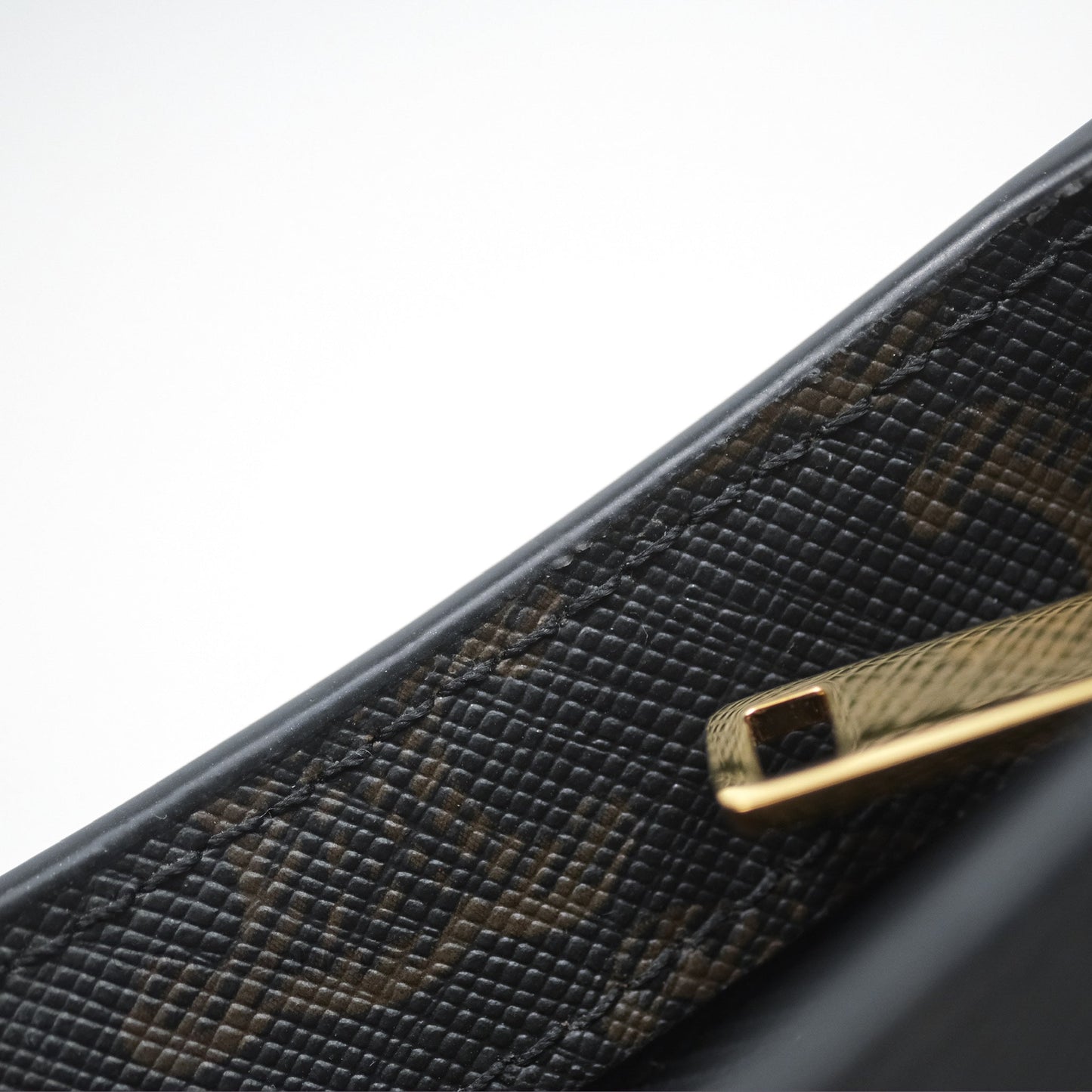 Celine Medium Tilly Bag In Triomphe Canvas and Calfskin Tan