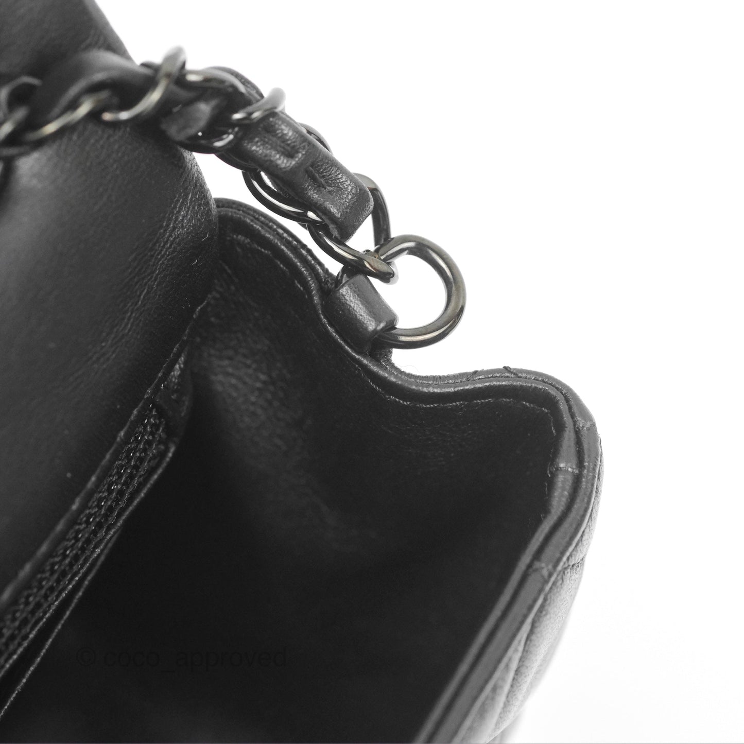 Chanel Quilted Mini Rectangular So Black Lambskin