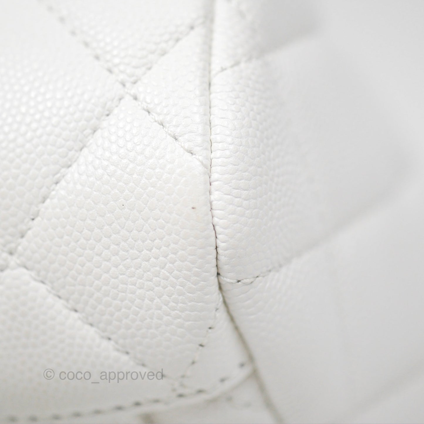 Chanel Mini Urban Spirit Backpack White Caviar Gold Hardware 23S