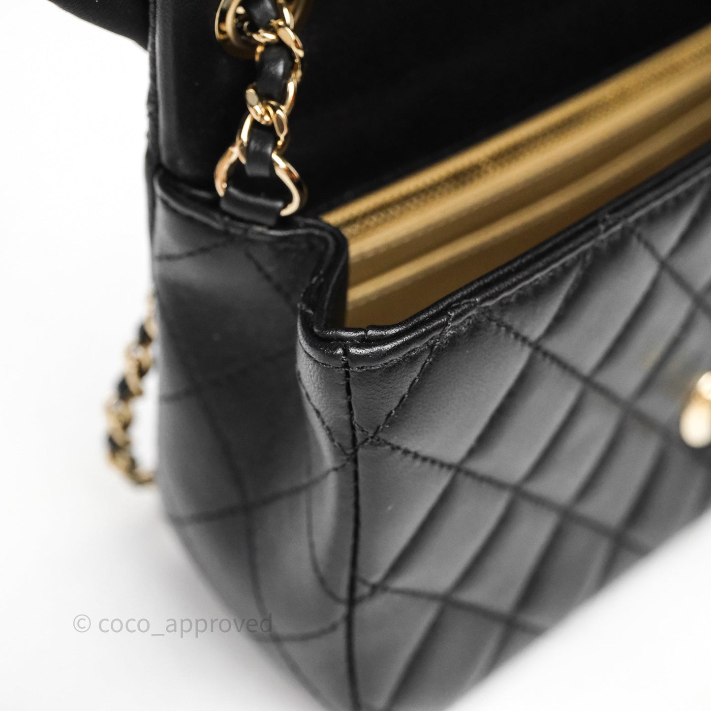 Chanel Ball Crush Mini Rectangular Black Lambskin Gold Hardware