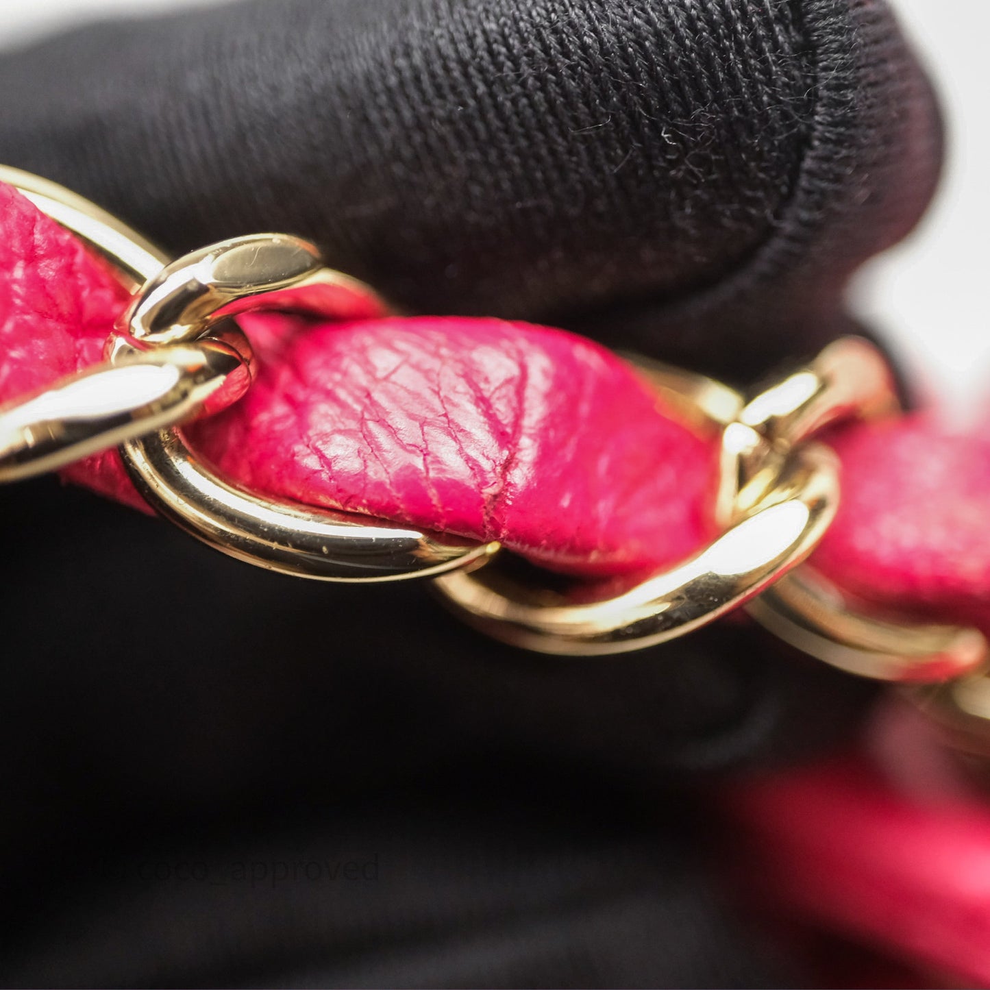 Chanel Mini Square Flap Quilted Dark Pink Lambskin Gold Hardware