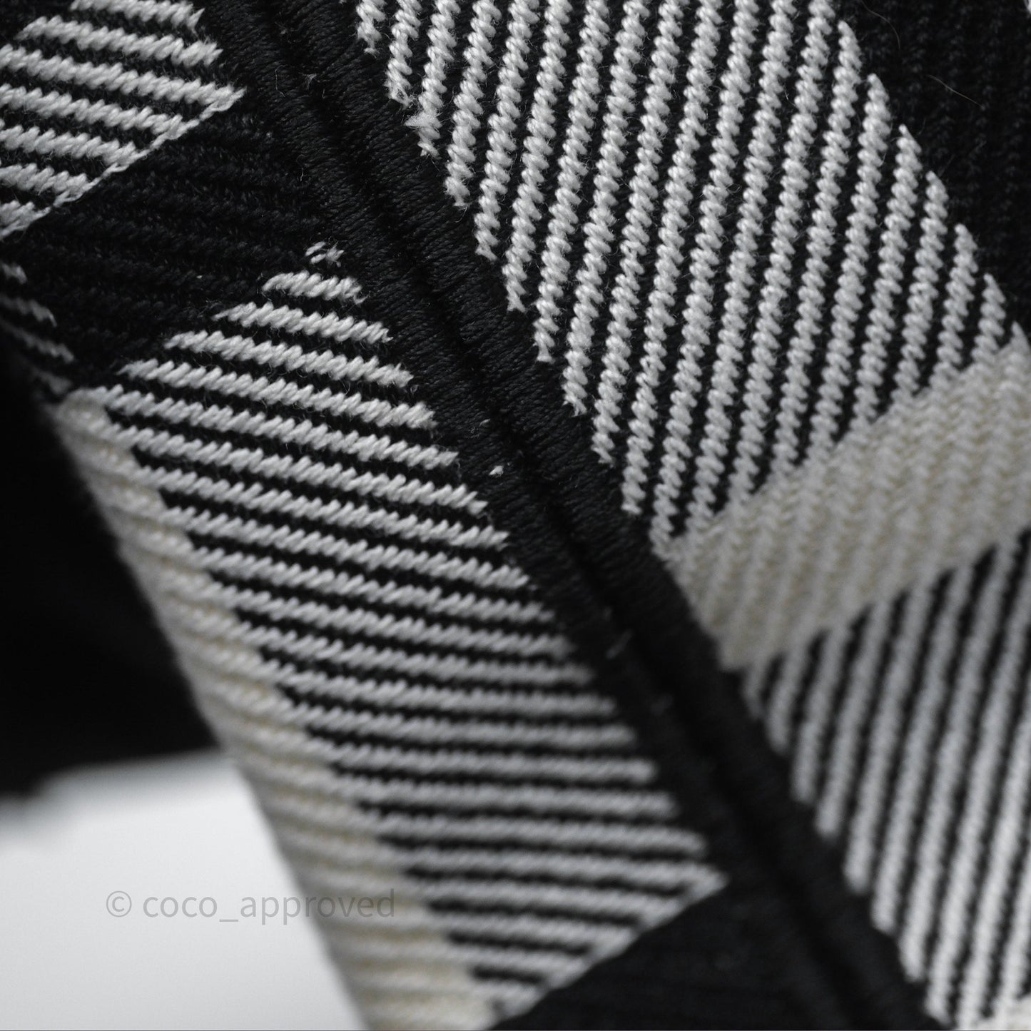 Christian Dior Large Check'n'Dior Book Tote Black/ White Canvas