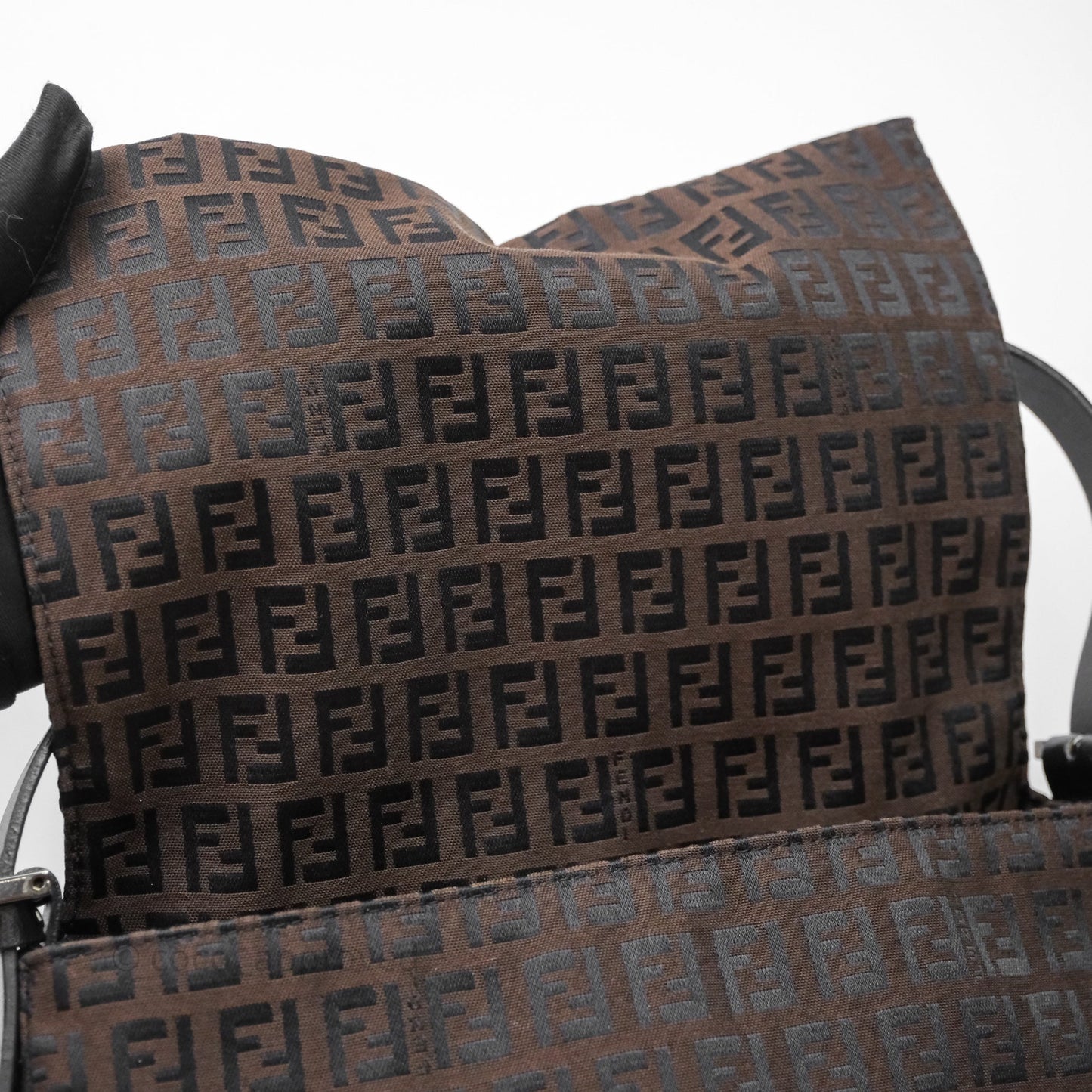 Fendi Vintage Mamma Baguette Bag Zucchino Dark Brown/ Black