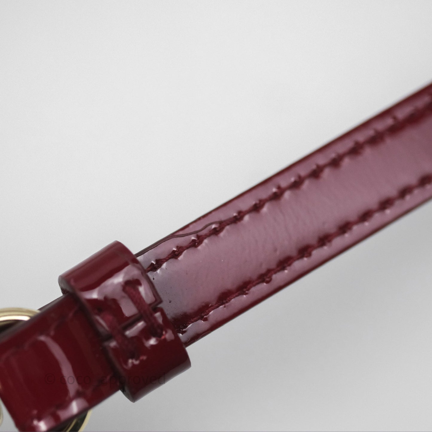 Christian Dior Lady Dior Call'in Dior Phone Holder Red Patent Cannage Calfskin