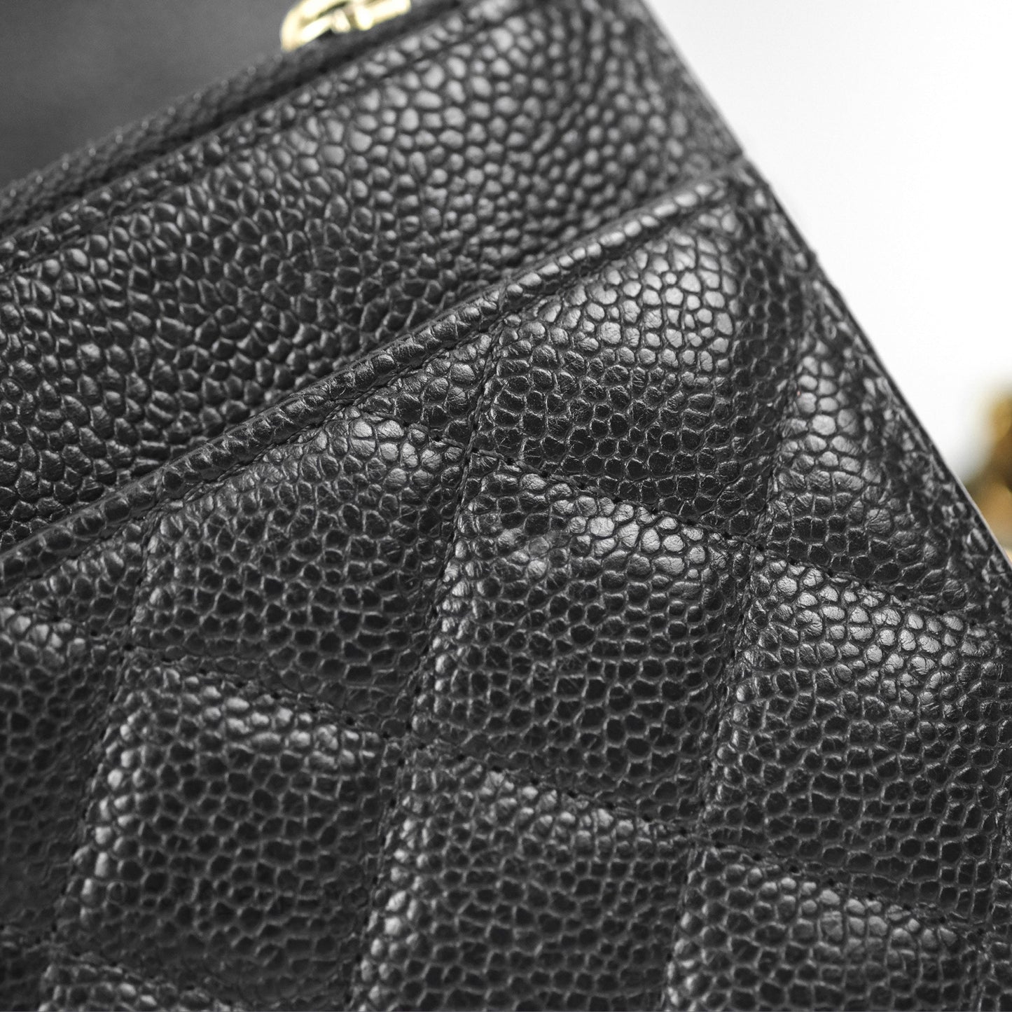 Chanel Boy Wallet on Chain WOC Black Caviar Gold Hardware