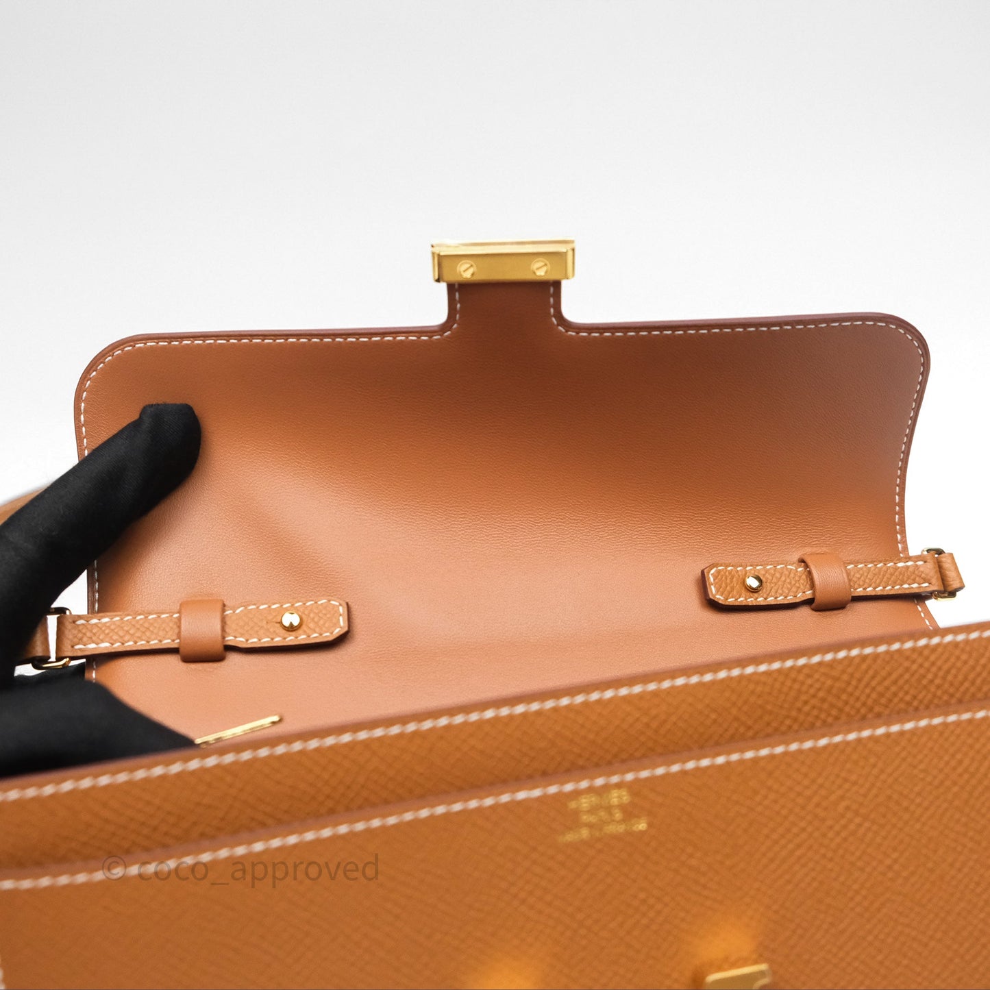 Hermès Constance Long To Go Wallet Gold Epsom Gold Hardware
