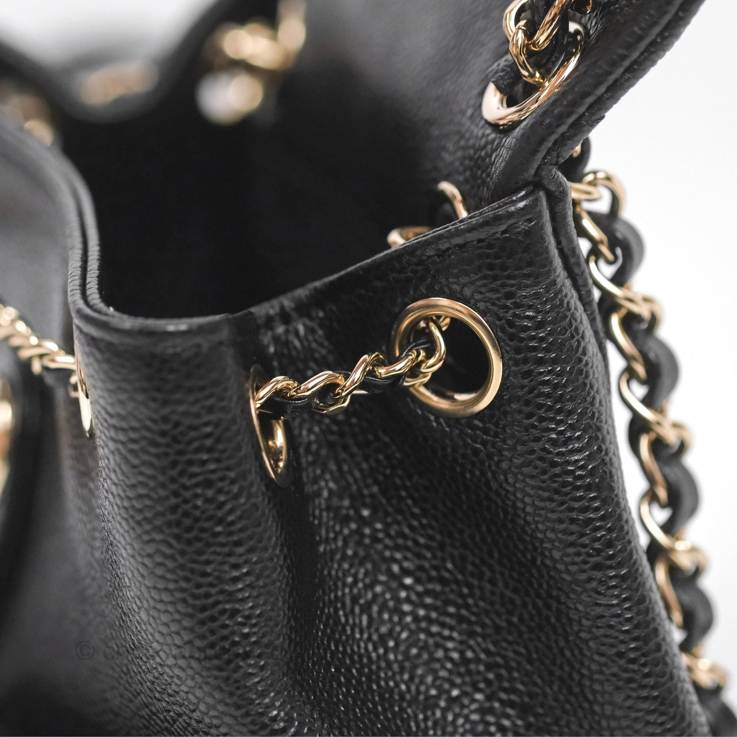 Chanel Duma Backpack Small Black Caviar Gold Hardware