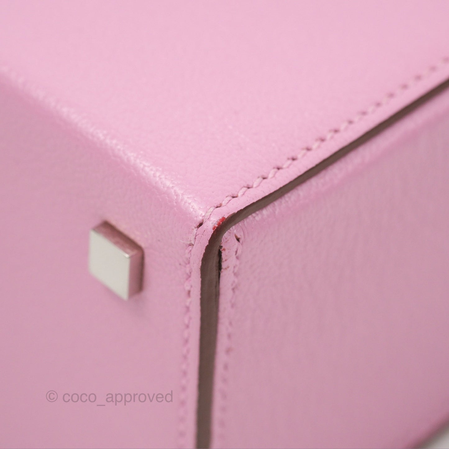 Hermès Cinhetic Box Bag Mauve Sylvestre Chevre Mysore Palladium Hardware