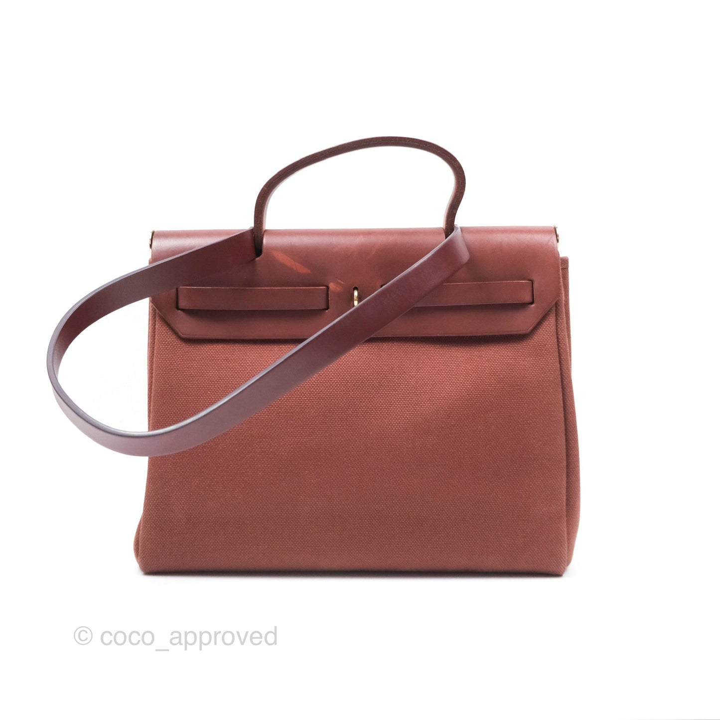 Hermès Herbag Zip 31 Rouge H Gold Hardware