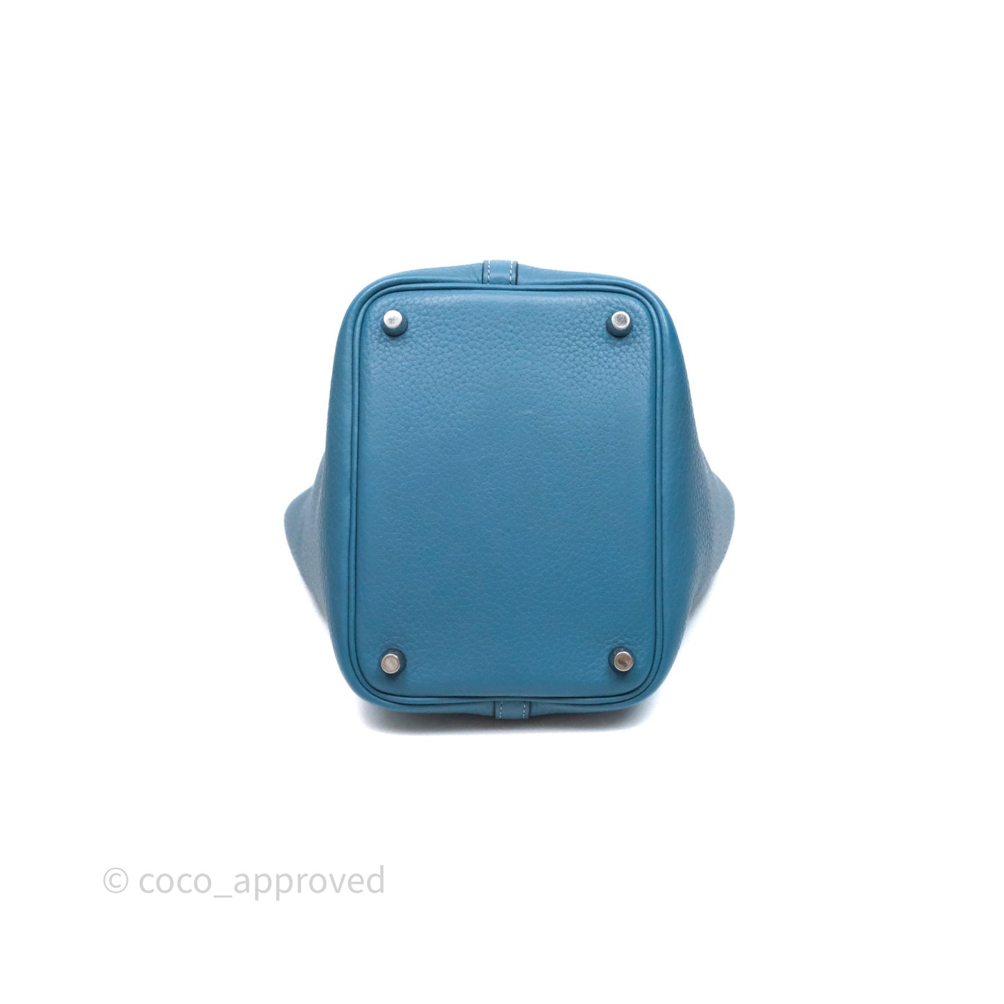 Hermès Picotin 18 Blue Jean 75 Clemence Palladium Hardware
