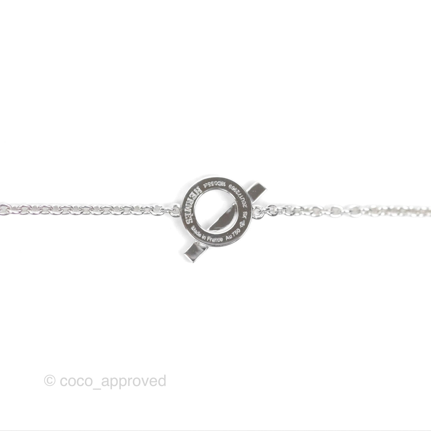 Hermès Finesse Bracelet Diamonds White Gold