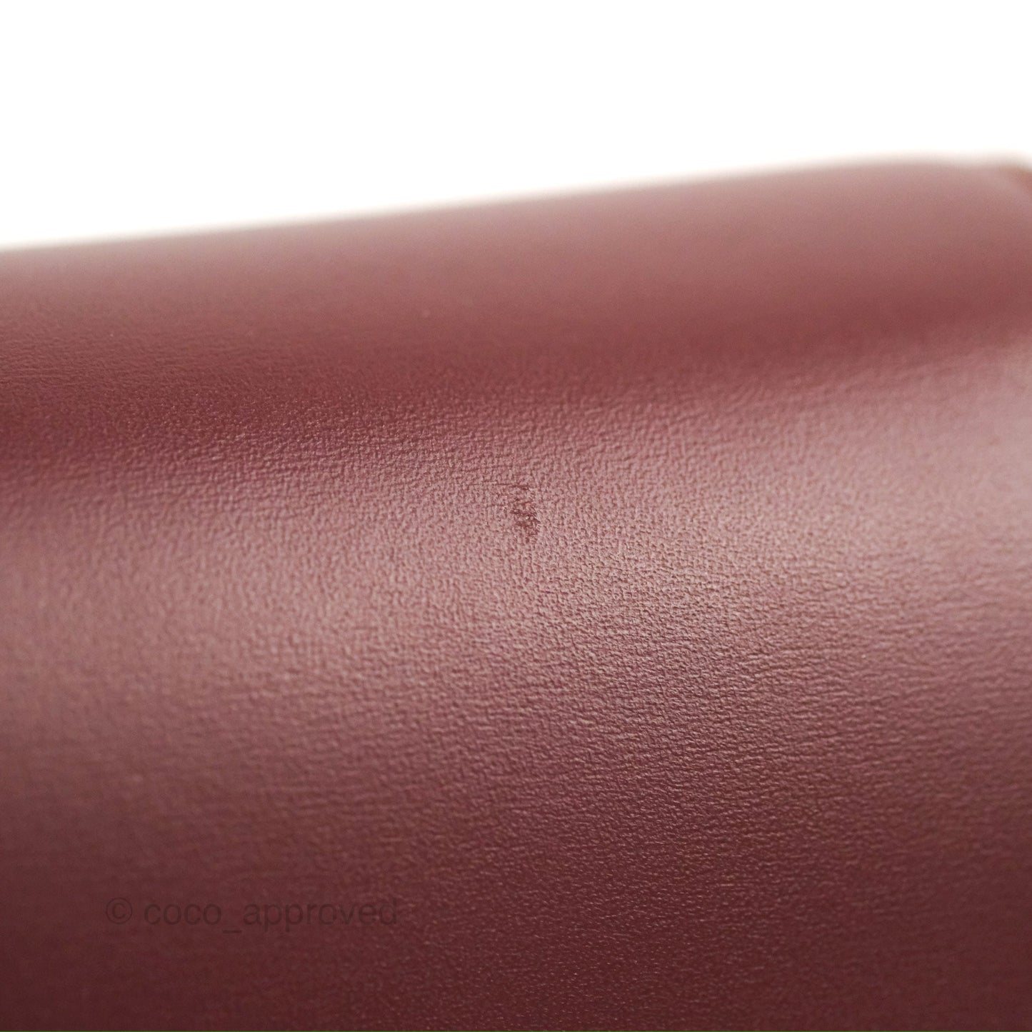 Celine Medium Classic Box Flap Burgundy Calfskin