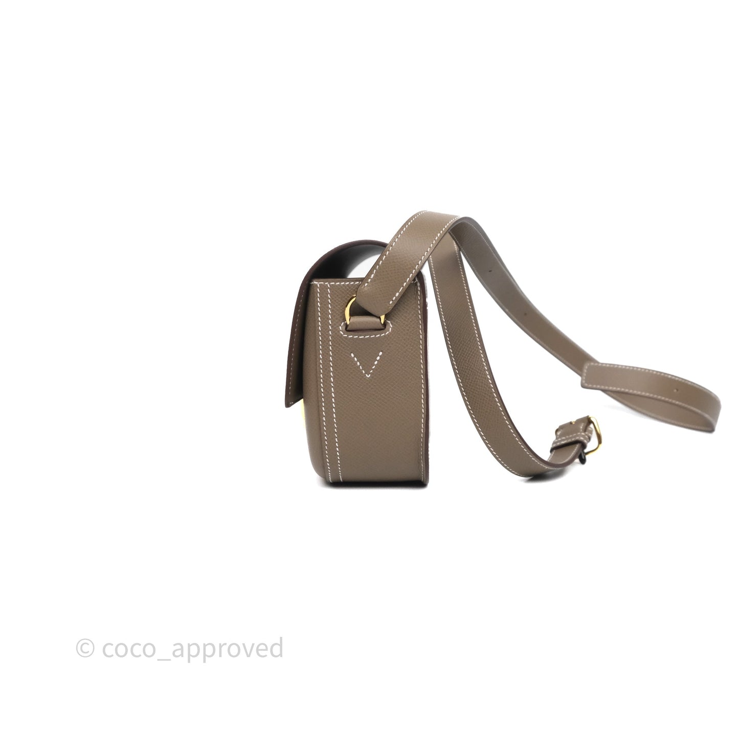 Hermès Della Cavalleria Elan Bag Etoupe Gold Hardware