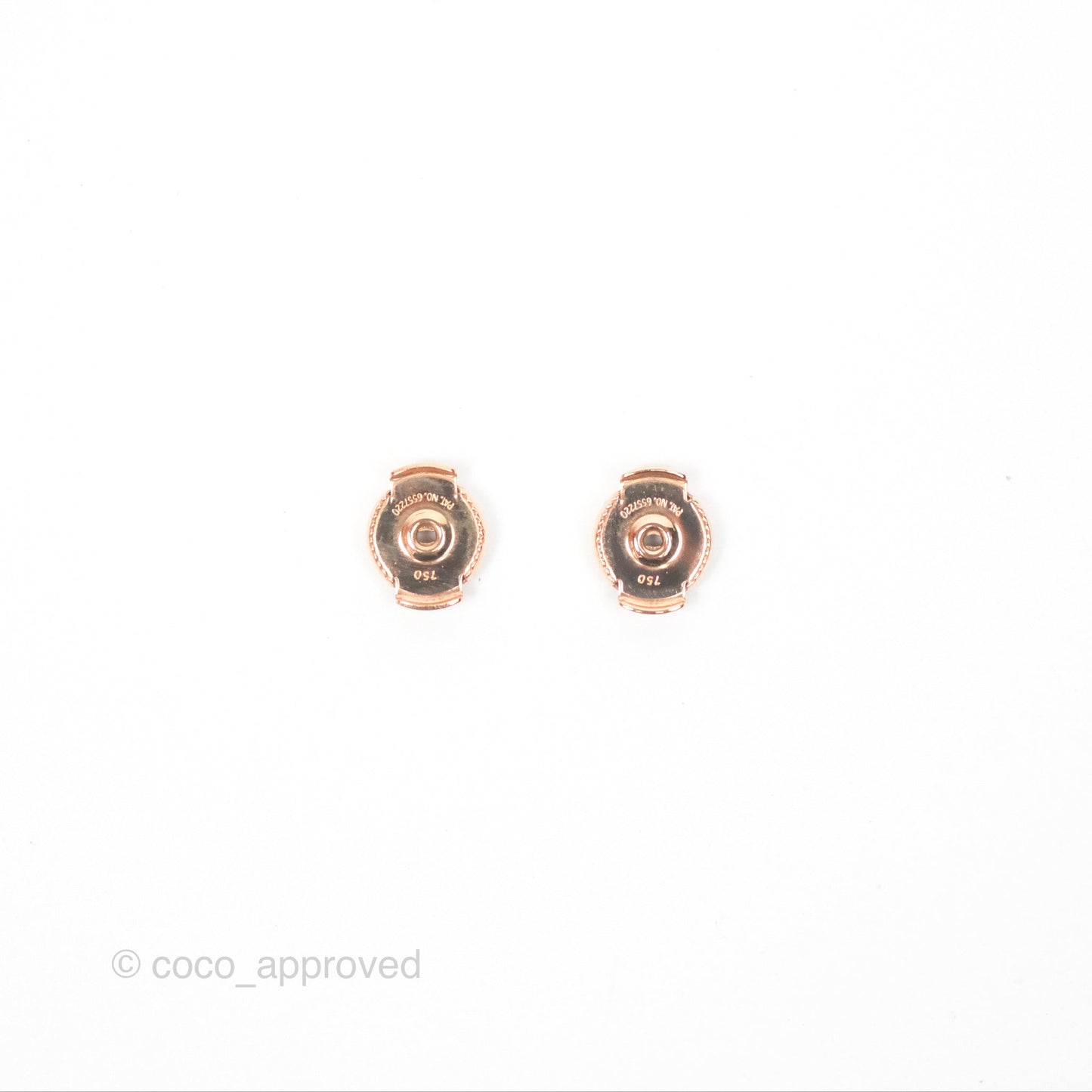 Hermès Loop Earrings Small Model Rose Gold