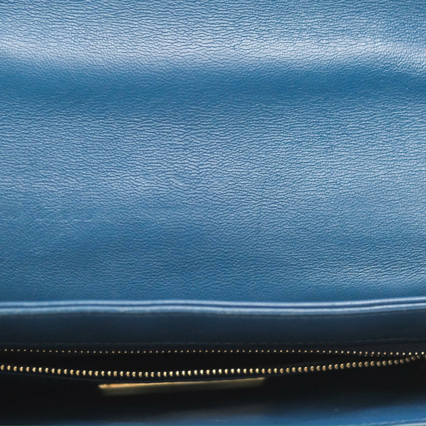 Chanel Top Handle Bag Green Blue Orylag Fur 17A