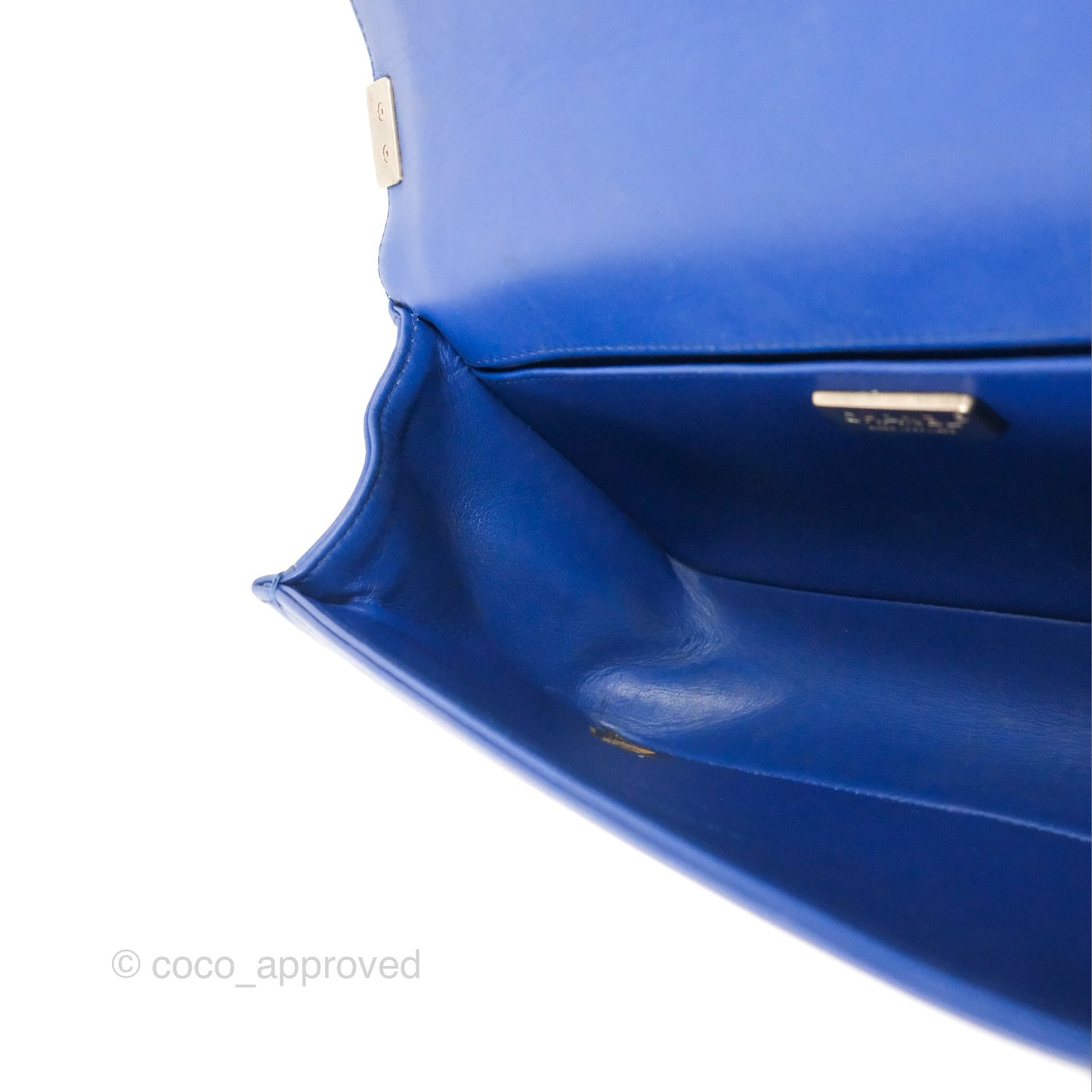 Chanel Medium Boy Blue Python Matte Silver Hardware