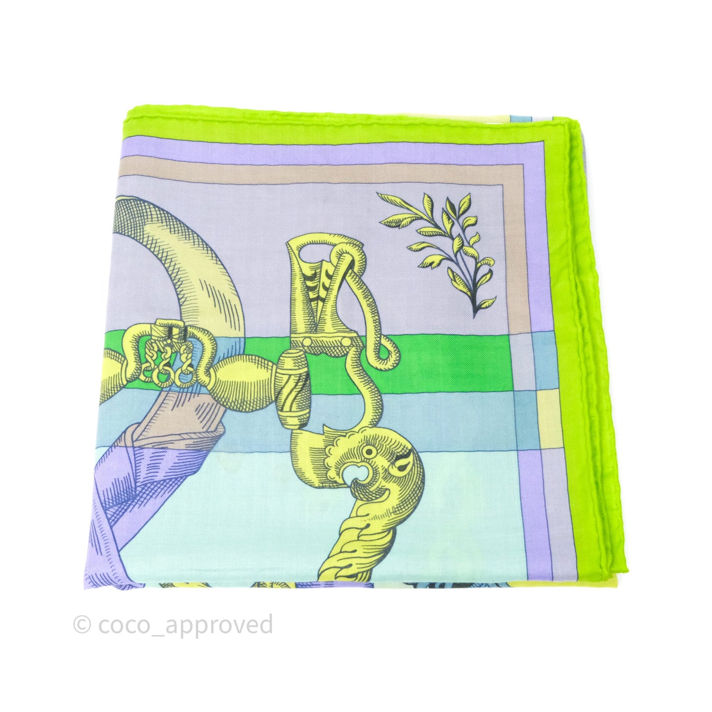 Hermes Della Cavalleria Cashmere Silk Scarf 140x270cm