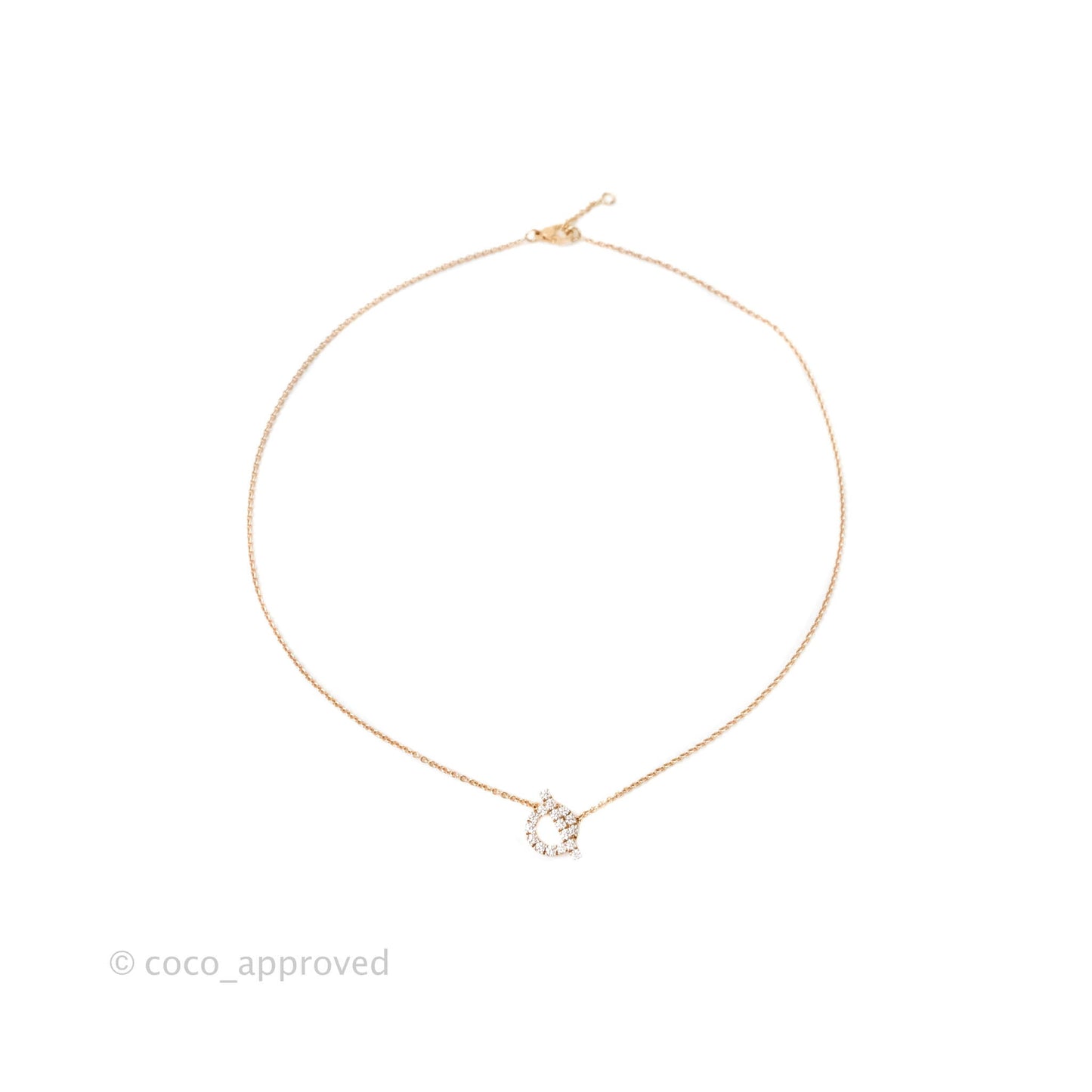 Hermès Finesse Necklace Rose Gold