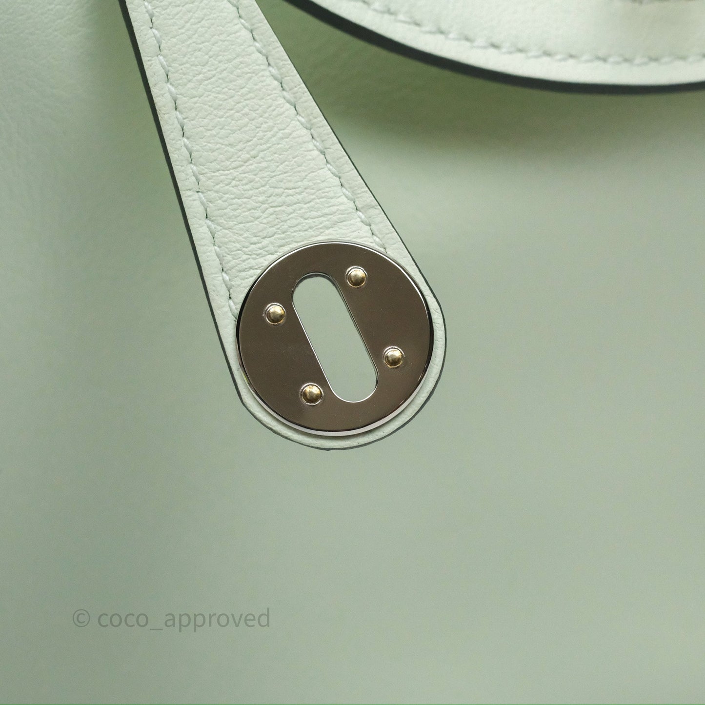 Hermès Mini Lindy Vert Fizz 0S Swift Palladium Hardware