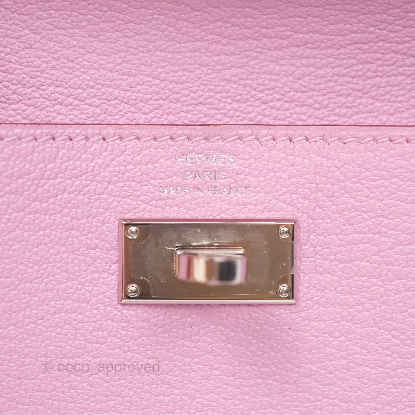 Hermès Kelly Pocket Compact Wallet Mauve Sylvester Palladium Hardware