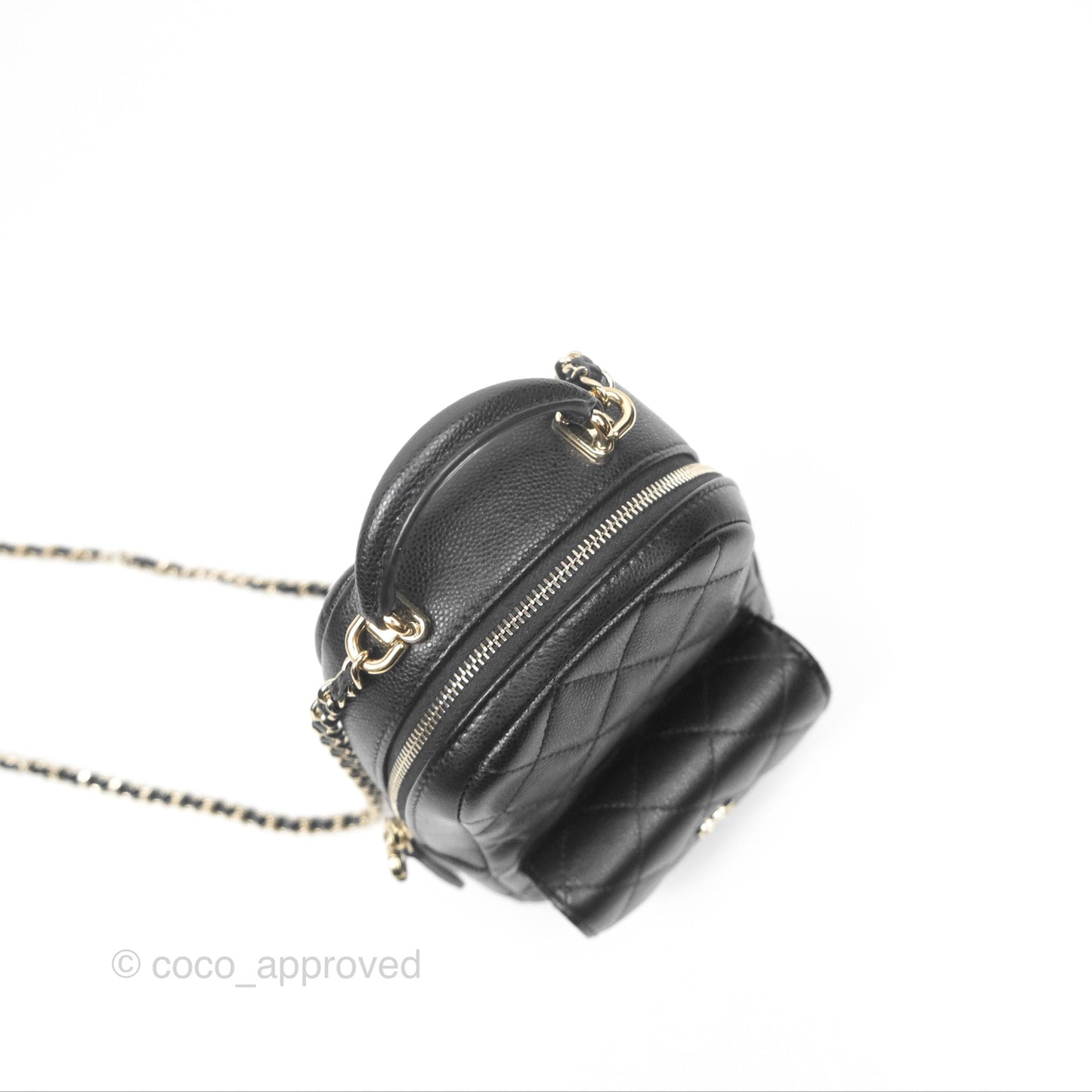 Chanel Classic Mini Backpack Black Caviar Gold Hardware