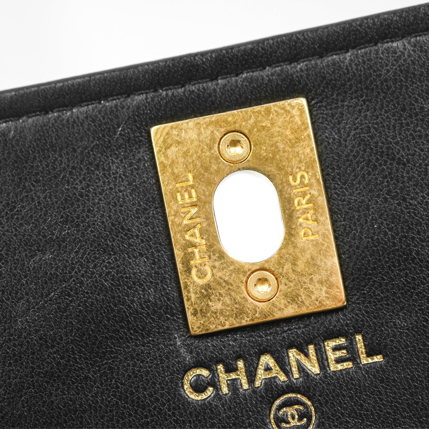 Chanel All Slide Wallet on Chain WOC Adjustable Chain Quilted Black Lambskin 22K