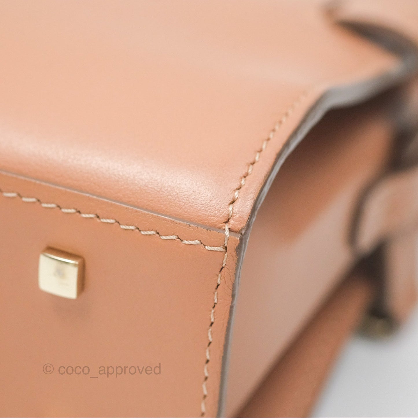 Delvaux Tempête Mini Beige Supple Calfskin Gold Hardware