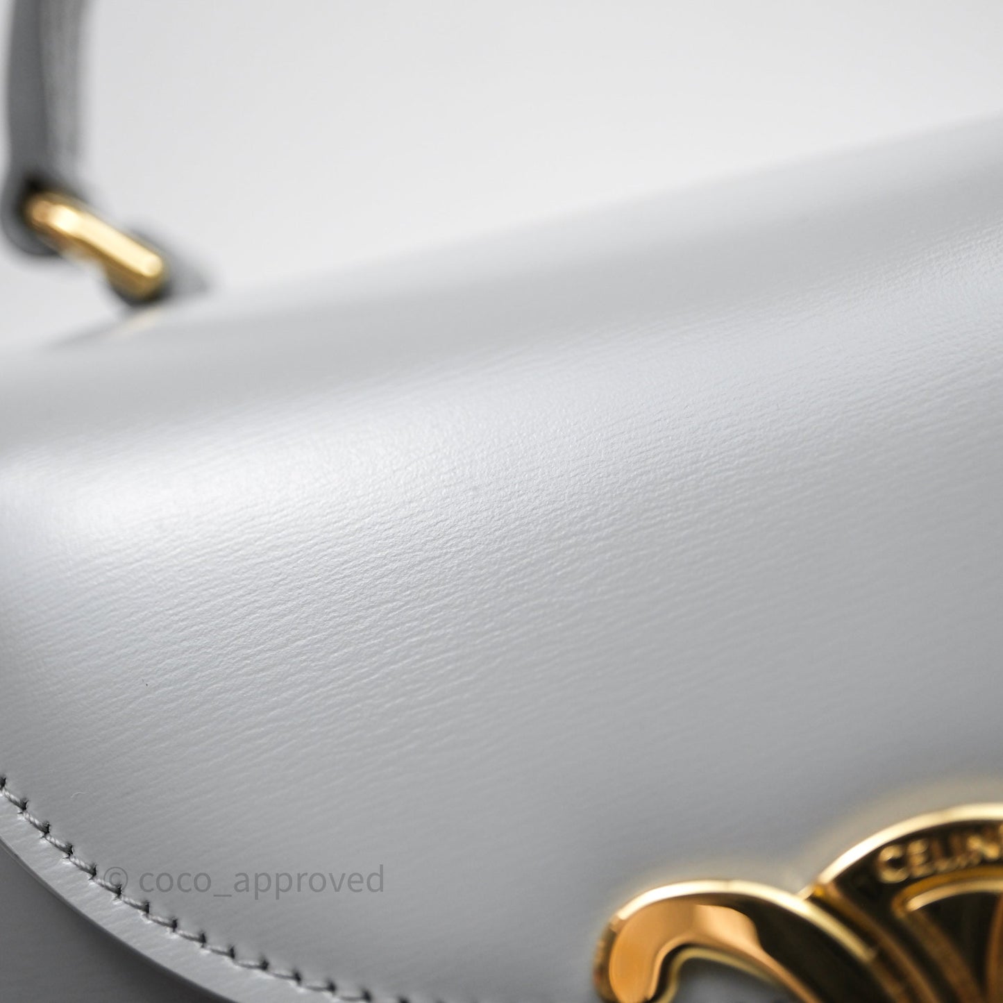 Celine Mini Besace Clea Grey Shiny Calfskin