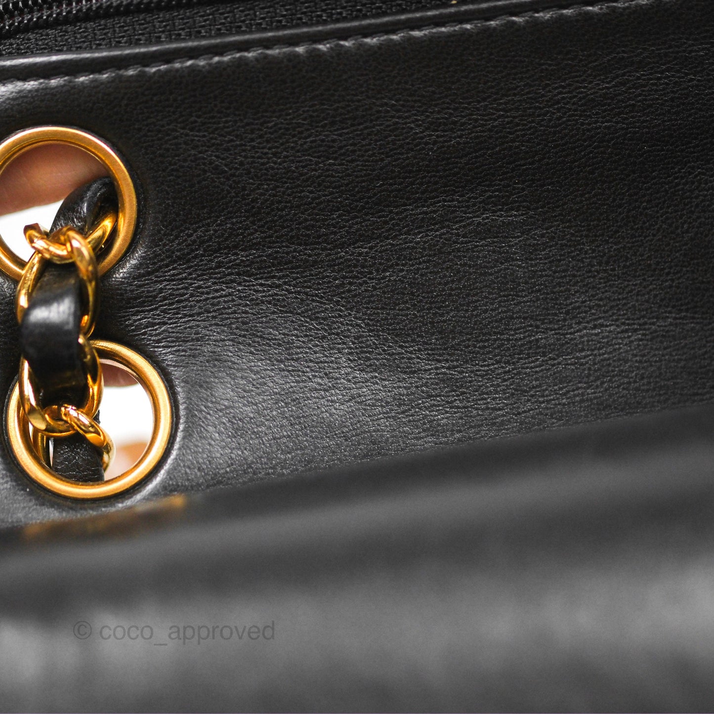 Chanel Classic Vintage Small Flap Black Lambskin 24K Gold Hardware