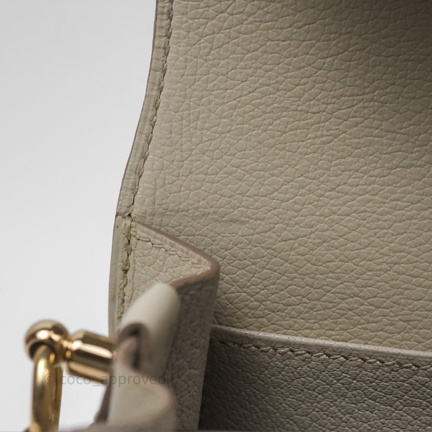 Hermès Roulis Mini 18 Beton 8L Evercolor Permabrass Hardware