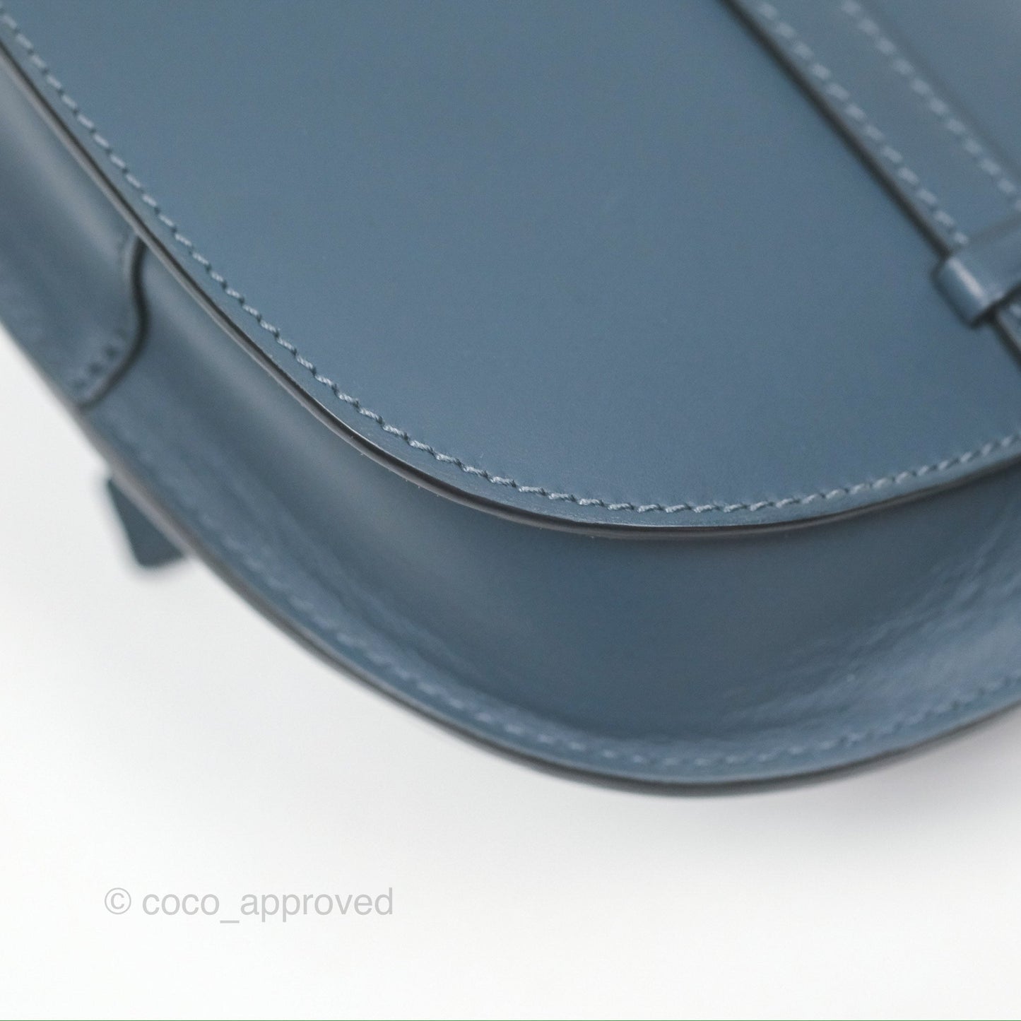 Loewe Mini Gate Dual bag Onyx Blue Soft Calfskin Jacquard Strap